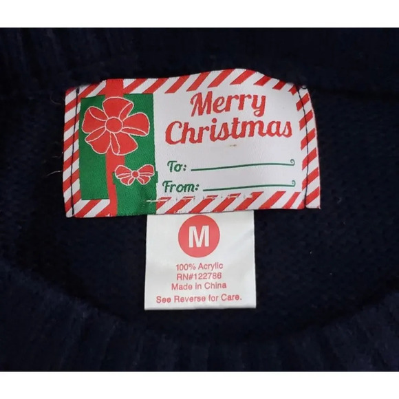 NEW Great Christmas Sweater Women Medium Nutcracker Crushin It Red Black Sweater - Picture 3 of 4